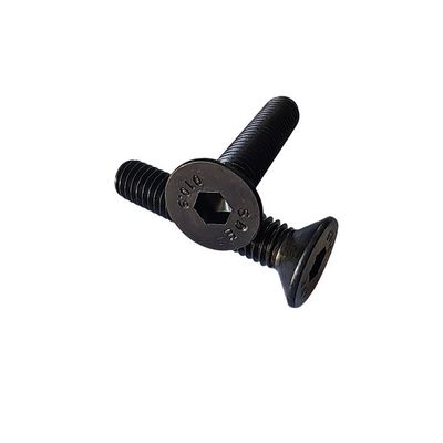 Μετρική αντοχή Allen Cap Screw Full Thread Μαυρισμένο χάλυβα άνθρακα Flat Countersunk Head