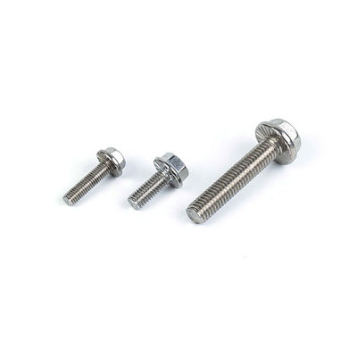 GB5789 Χάλυβα από ανοξείδωτο χάλυβα Hex Flanges Head Screw M5 M6 M8 M10 M12 Plain Finish 304 GB5789