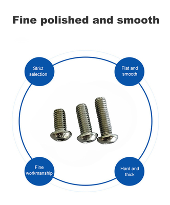 100% QC δοκιμασμένο από ανοξείδωτο χάλυβα Hex Drive Hexagon Socket Round Button Head Μηχανικές βίδες