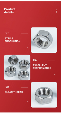 Καθαρό φινίρισμα Προσαρμόσιμα M5 M8 Hex Bolts από ανοξείδωτο χάλυβα DIN931 304 316 Half Thread Bolt