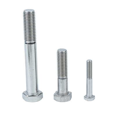 DIN Standard Hex Half Thread Bolts 2024 Συναρμολογητές από ανοξείδωτο χάλυβα με απλή φινίρισμα