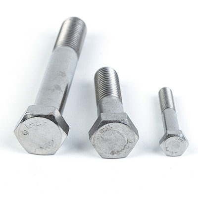 DIN Standard Hex Half Thread Bolts 2024 Συναρμολογητές από ανοξείδωτο χάλυβα με απλή φινίρισμα