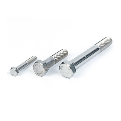 DIN Standard Hex Half Thread Bolts 2024 Συναρμολογητές από ανοξείδωτο χάλυβα με απλή φινίρισμα
