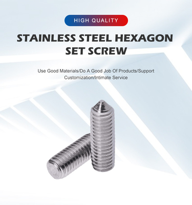 OEM από ανοξείδωτο χάλυβα DIN914 Hexagon Socket Cone Point Allen