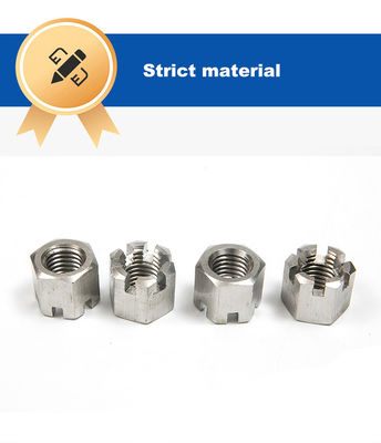 DIN Standard A2-70 Slotted Castle Hex Nut M14 M16 M20 Hexagon Locking Nuts Άλλα τελεία