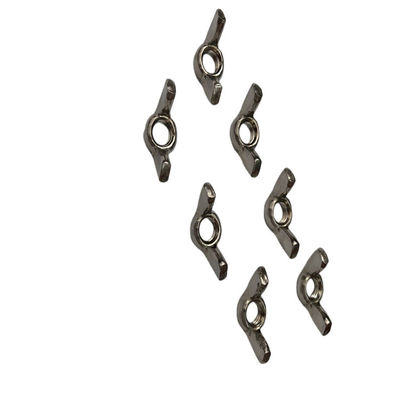 Τυποποιημένο DIN από ανοξείδωτο χάλυβα M6 M8 M10 Wing Nut Din315 Ss304 Butterfly Nuts