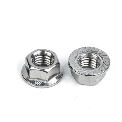 Αυτοκρατορικό σύστημα μέτρησης SS304 Hex Flange Nut με Flange και Zinc Plating