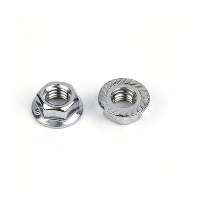 100% Ελεγχόμενο DIN Stainless Steel Hex Flange Nut με Serrated κατά παραγγελία