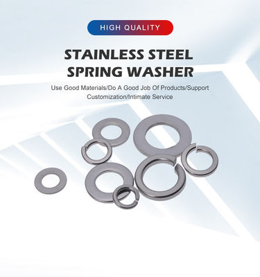 Ελαστική επιφάνεια από ανοξείδωτο χάλυβα 304 Μεταλλικό πλυντήριο ελαστικών για τη δέσμευση