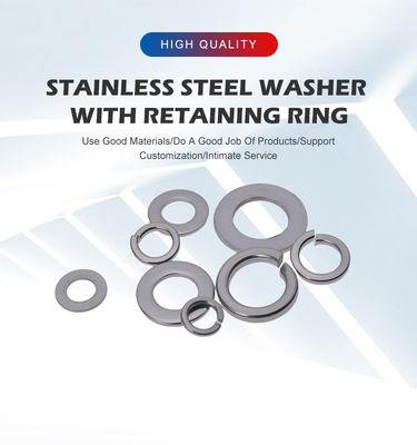 Εγκατάσταση Essential 304 από ανοξείδωτο χάλυβα επίπεδο πλυντήριο με διευρυμένο και παχύτερο πλυντήριο DIN125