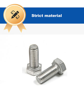 M5 M6 M10 Hex μπουλόνι Πλήρη νήμα Plain Finish Ατσάλι Hex Head Bolt DIN933