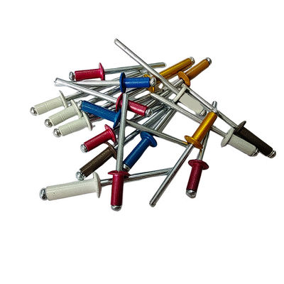 Εφοδιασμός με αλουμινένιο τυφλό νίττο Ανθεκτικό στη διάβρωση Πολυχρωματικά στρογγυλά νίττα για την κατασκευή