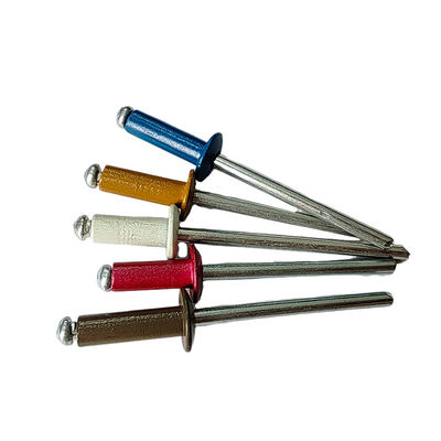 Εφοδιασμός με αλουμινένιο τυφλό νίττο Ανθεκτικό στη διάβρωση Πολυχρωματικά στρογγυλά νίττα για την κατασκευή