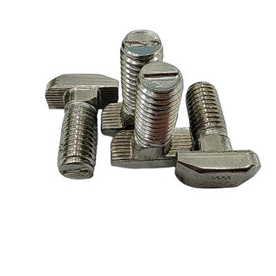 Καθαρό φινίρισμα T Slot Bolt Screw Nut Fastener M5 M6 M8 M10