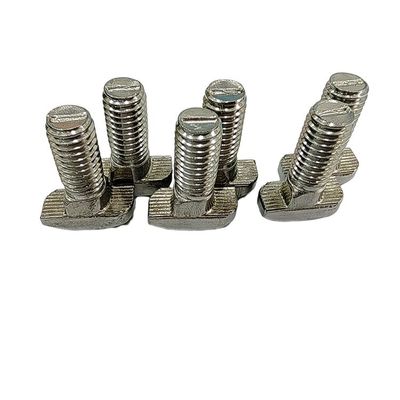Καθαρό φινίρισμα T Slot Bolt Screw Nut Fastener M5 M6 M8 M10