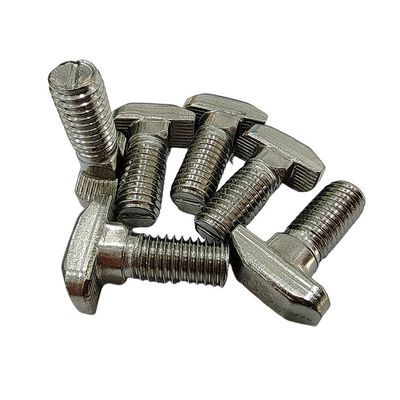 Καθαρό φινίρισμα T Slot Bolt Screw Nut Fastener M5 M6 M8 M10