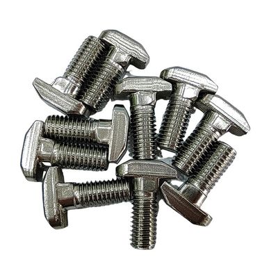 Καθαρό φινίρισμα T Slot Bolt Screw Nut Fastener M5 M6 M8 M10