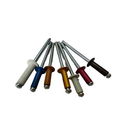 Πολυδιάστατες μη επικαλυμμένες φινίρισμα ανοιχτή άκρη στρογγυλή κεφαλή pop rivet για αυτοκινητοβιομηχανικές εφαρμογές