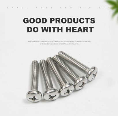M2 M3 M4 M5 M6 M8 A2 304 από ανοξείδωτο χάλυβα Cross Recess Phillips Pan Head Machine Screws Metric