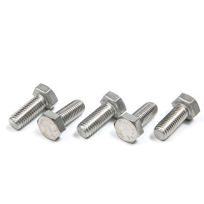Υψηλής αντοχής από ανοξείδωτο χάλυβα Hex Bolt Screw DIN Standard Plain Finish Ready to Ship