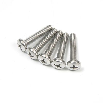 Ατσάλι από ανοξείδωτο χάλυβα Cross Phillips Round Pan Head Bolt Screw M3 M4 M5 M6 M8 GB818 304 A2-40