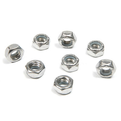 UNC Ατσάλι από ανοξείδωτο χαλύβδινο με λεπτή κλωστή Hex Nylon Insert Lock Nut Control και άλλα φινίρισμα