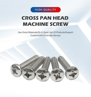 DIN JIS ISO Ατσάλι Phillips Pan Machine Head Στροφή δέσμευσης Στροφές διασταύρωσης