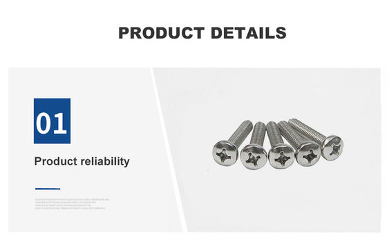 DIN JIS ISO Ατσάλι Phillips Pan Machine Head Στροφή δέσμευσης Στροφές διασταύρωσης