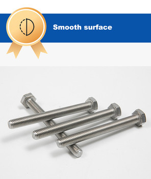304 306 Χάλυβα από ανοξείδωτο χάλυβα Hex Full Threaded Screw Hexgaon Head Bolt με DIN Standard