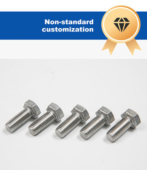 304 306 Χάλυβα από ανοξείδωτο χάλυβα Hex Full Threaded Screw Hexgaon Head Bolt με DIN Standard