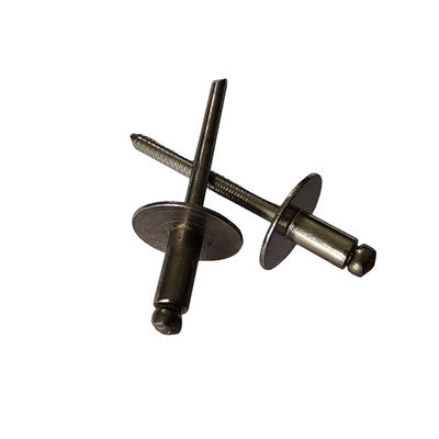 Ανοιχτού τύπου ανοξείδωτο χάλυβα Pop Rivets Μεγάλη άκρη στρογγυλή κεφαλή με εξοπλισμό CNC lathes