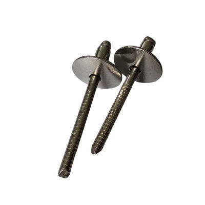 Ανοιχτού τύπου ανοξείδωτο χάλυβα Pop Rivets Μεγάλη άκρη στρογγυλή κεφαλή με εξοπλισμό CNC lathes