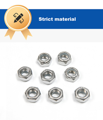 UNC από ανοξείδωτο χάλυβα λεπτή κλωστή Hex Nylon Insert Lock Nut 100% έλεγχο και προσιτή