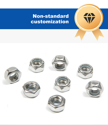 UNC από ανοξείδωτο χάλυβα λεπτή κλωστή Hex Nylon Insert Lock Nut 100% έλεγχο και προσιτή
