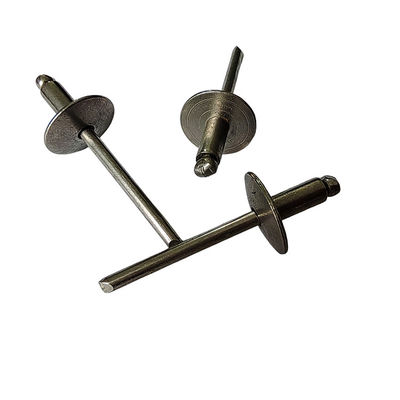 Μηχανήματα Χάλυβα ανοιχτού τύπου Αλουμινίου-Σιδήρου Pop Rivets Μεγάλη άκρη Στρογγυλή κεφαλή Ελαφρύς Βάρος Αδιάβροχο Πολυδιάστατο