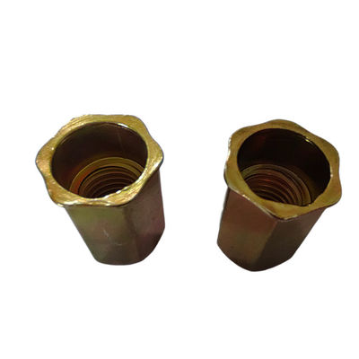 Κίτρινο ψευδαργυρωμένο ατσάλι άνθρακα Full Hex Open Rivet Nut για αυτοκινητοβιομηχανία M4-M5-M6-M8-M10