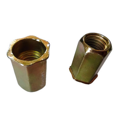 DIN Standard Ανθεκτικό στη διάβρωση Κίτρινο Ζιγκωτό Καρβονικό Χάλυβα Μικρή Κεφαλή Πλήρης Hex Rivet Nut