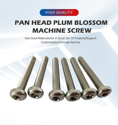 Ατσάλι από ανοξείδωτο χάλυβα 2024 Torx Pin 6 Lobe Pan Button Head Machine Anti-Theft Tamper Proof Screw