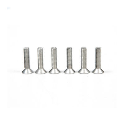 304 Stainless Steel Cross Countersunk Head Machine Screw DIN7991 Σημείο Κεφαλαίου Σκουμπών πλήρες νήμα
