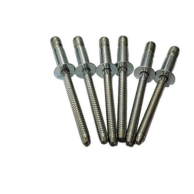 12mm Unlock Blind Rivets Εσωτερική κλειδαριά σιδήρου Countersunk Head με 4,8mm/6,4mm Μέγεθος