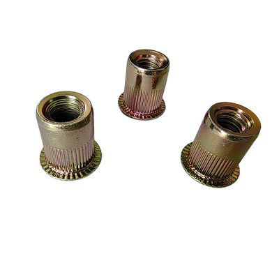 Ανοιχτός τύπος M4-M5-M6-M8-M10 Ανθεκτικός στη διάβρωση κίτρινος ψευδαργύρος επιχρισμένος με ανθρακικό χάλυβα