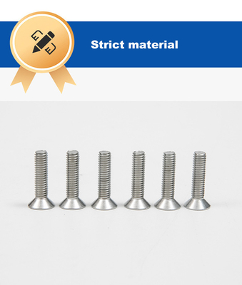 304 316L από ανοξείδωτο χάλυβα επίπεδα κεφαλής Allen Bolts DIN7991 Countersunk Head Socket Head Screw