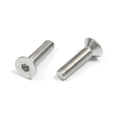 Δυνατότητα βαθμού Α-επίπεδο Custom Stainless Steel ISO Standard Hex Socket Countersunk Head Screws Καθαρό ανθεκτικό