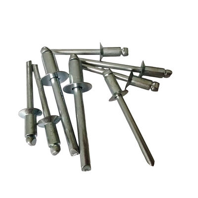 6.4mm ανοιχτό άκρο Countersunk Head Blind Rivets σε λευκό για εύκολη εγκατάσταση από σίδηρο