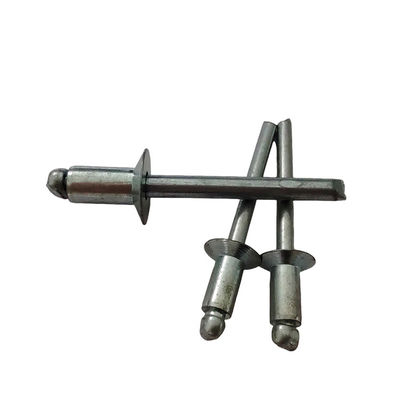 6.4mm ανοιχτό άκρο Countersunk Head Blind Rivets σε λευκό για εύκολη εγκατάσταση από σίδηρο