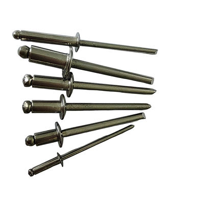 Ατσάλι ατσάλι 4,0 mm ανοιχτό άκρο τυφλά νίτσες στρογγυλή κεφαλή εύκολη εγκατάσταση φωτεινό φινίρισμα