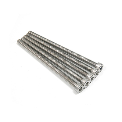 Πλήρης τύπου νήματα από ανοξείδωτο χάλυβα Hex Socket Head Bolt Screws για βιομηχανικές μηχανές