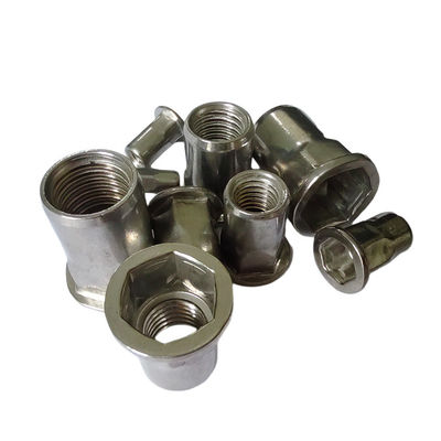 Πλατό κεφαλάκι Semi-Hex Blind Rivet Nut για αυτοκινητοβιομηχανία OEM σε εφαρμογές υγείας