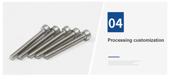 Πλήρης τύπου νήματα από ανοξείδωτο χάλυβα Hex Socket Head Bolt Screws για βιομηχανικές μηχανές