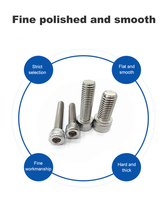 Ατσάλι από ανοξείδωτο χάλυβα M6 M8 Allen Bolt Full Thread Screws Προσαρμοσμένα για βαθμό αντοχής επιπέδου A